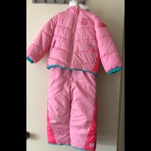 Cute cozy girl 2 piece snowsuit